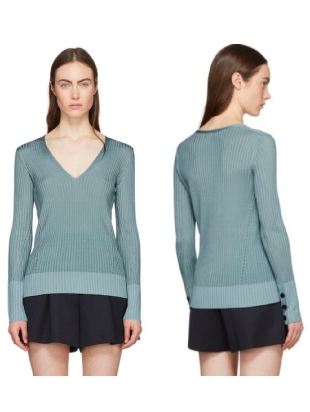 Rag & Bone Ribbed Alyssa V-neck Sweater